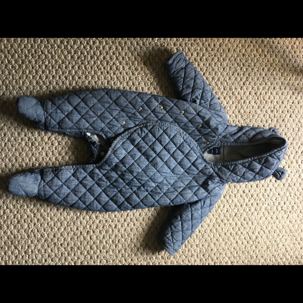 Baby Gap Chambray footie